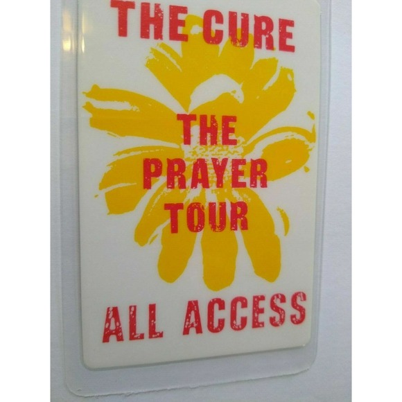 Cure Wish Backstage Pass Concert Tour 1992 Original Goth Post-Post Gift For Fan - Picture 1 of 4
